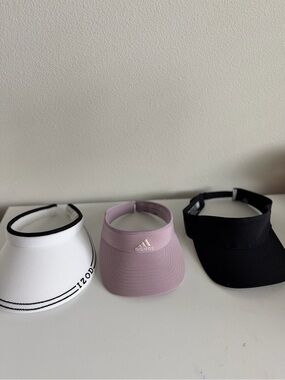 Bundle adidas and IZOD Visor Trio  Center with White and Black Options